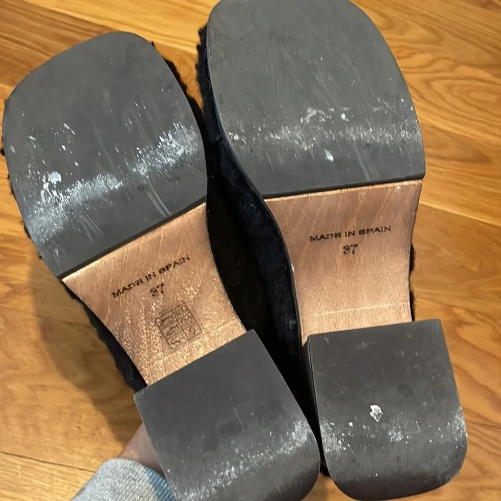 Miista Lana Sherpa Clogs Black 37 - Picture 9 of 12